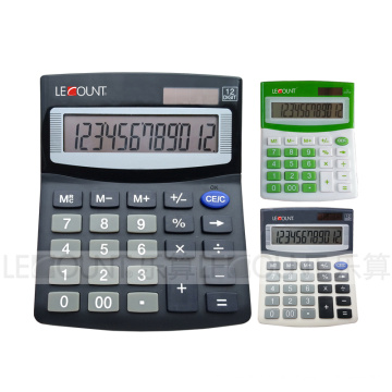 12 chiffres Calculatrice de bureau de taille moyenne à double alimentation (LC209)